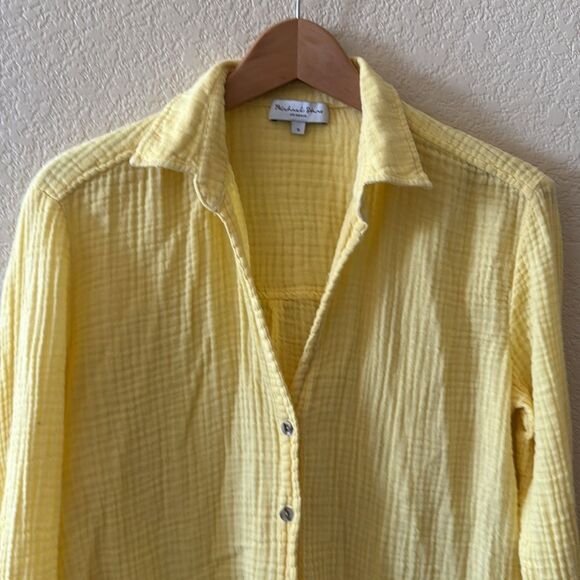 Michael Stars Leo Button Down Shirt Small - Picture 6 of 8